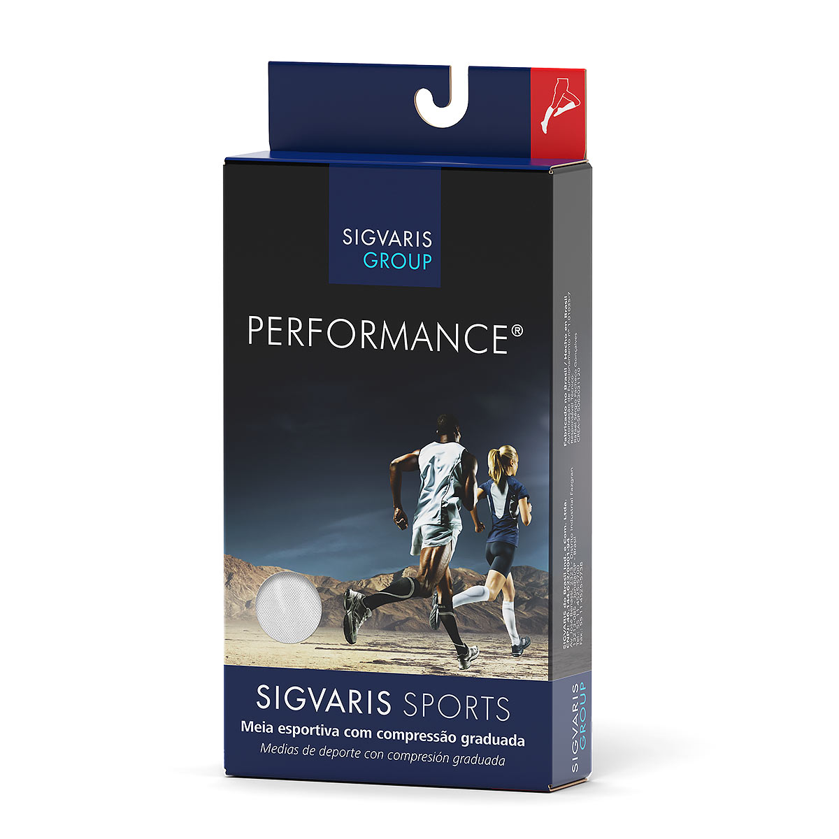 Embalagem Sigvaris Performance · Esportiva
